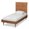 Baxton Studio Rin Mid-Century Modern Walnut Brown Finished Wood Twin Size Platform Bed 186-11138-11158-Zoro - alternate 1